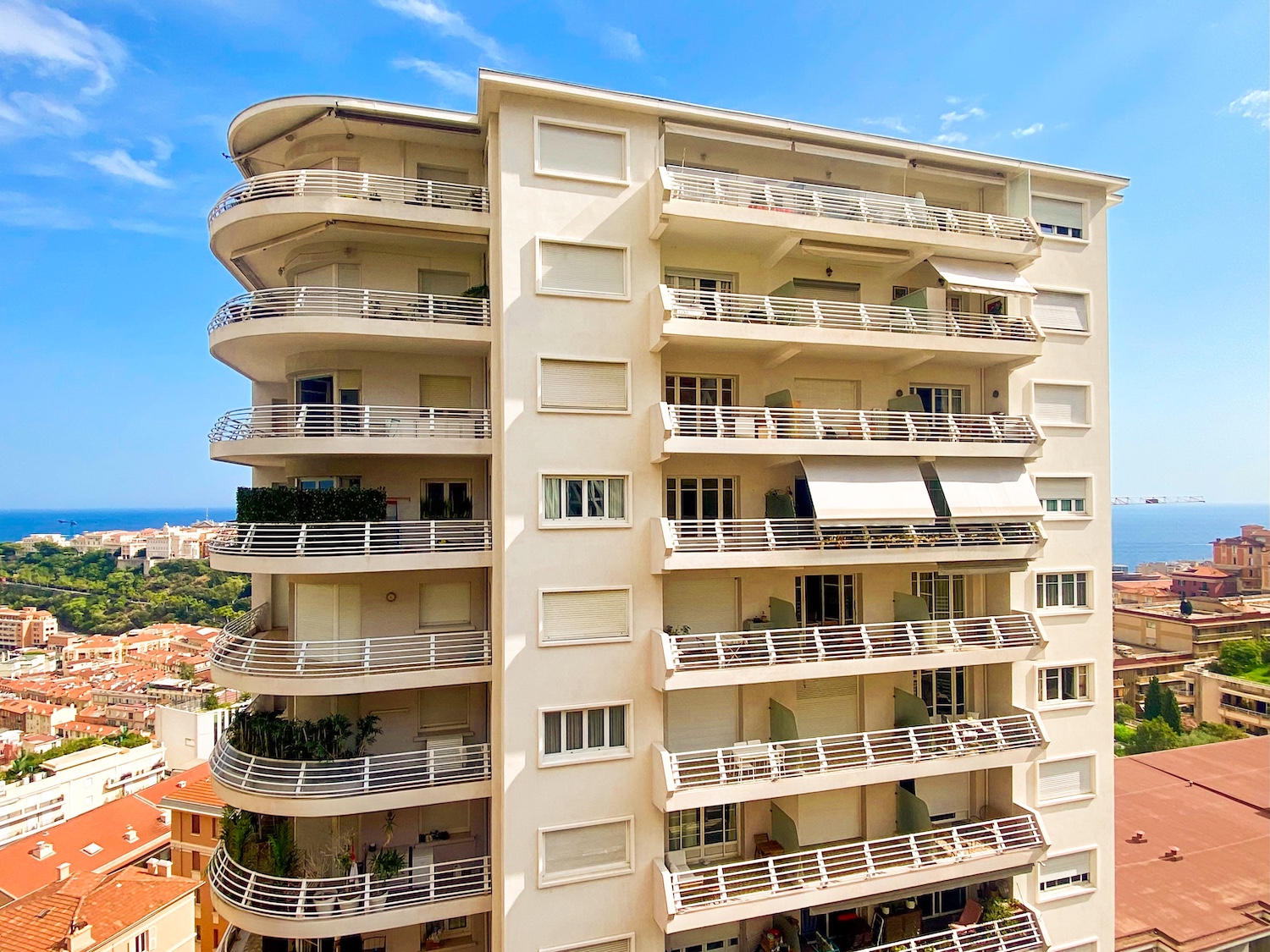 Eden Tower residential building in Jardin Exotique Monaco