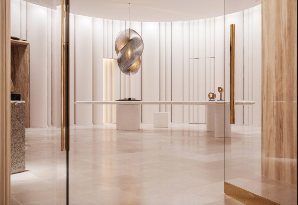 The entrance hall in L'Exotique