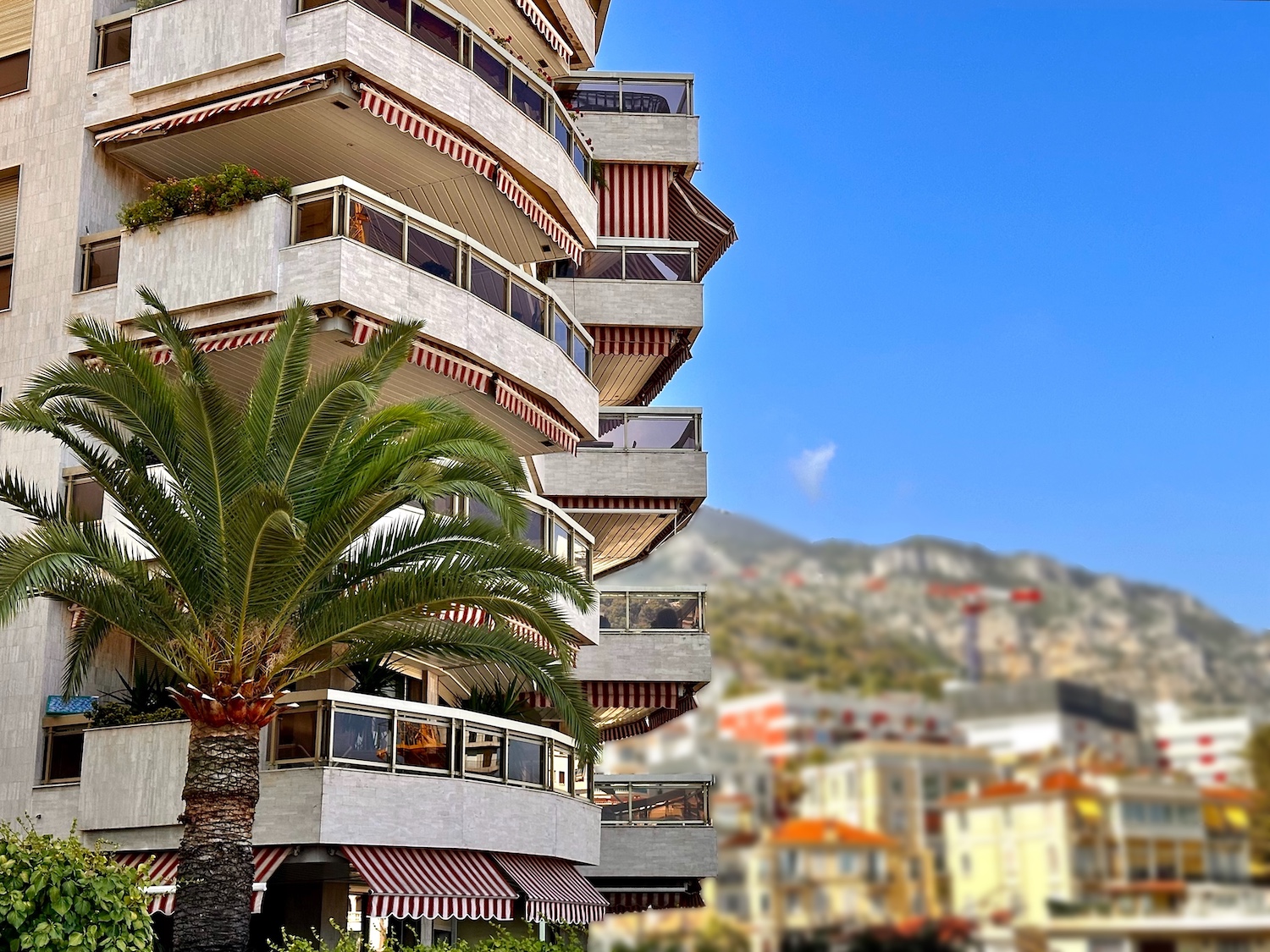 Balconies of Harbour Lights Palace residence in Monaco