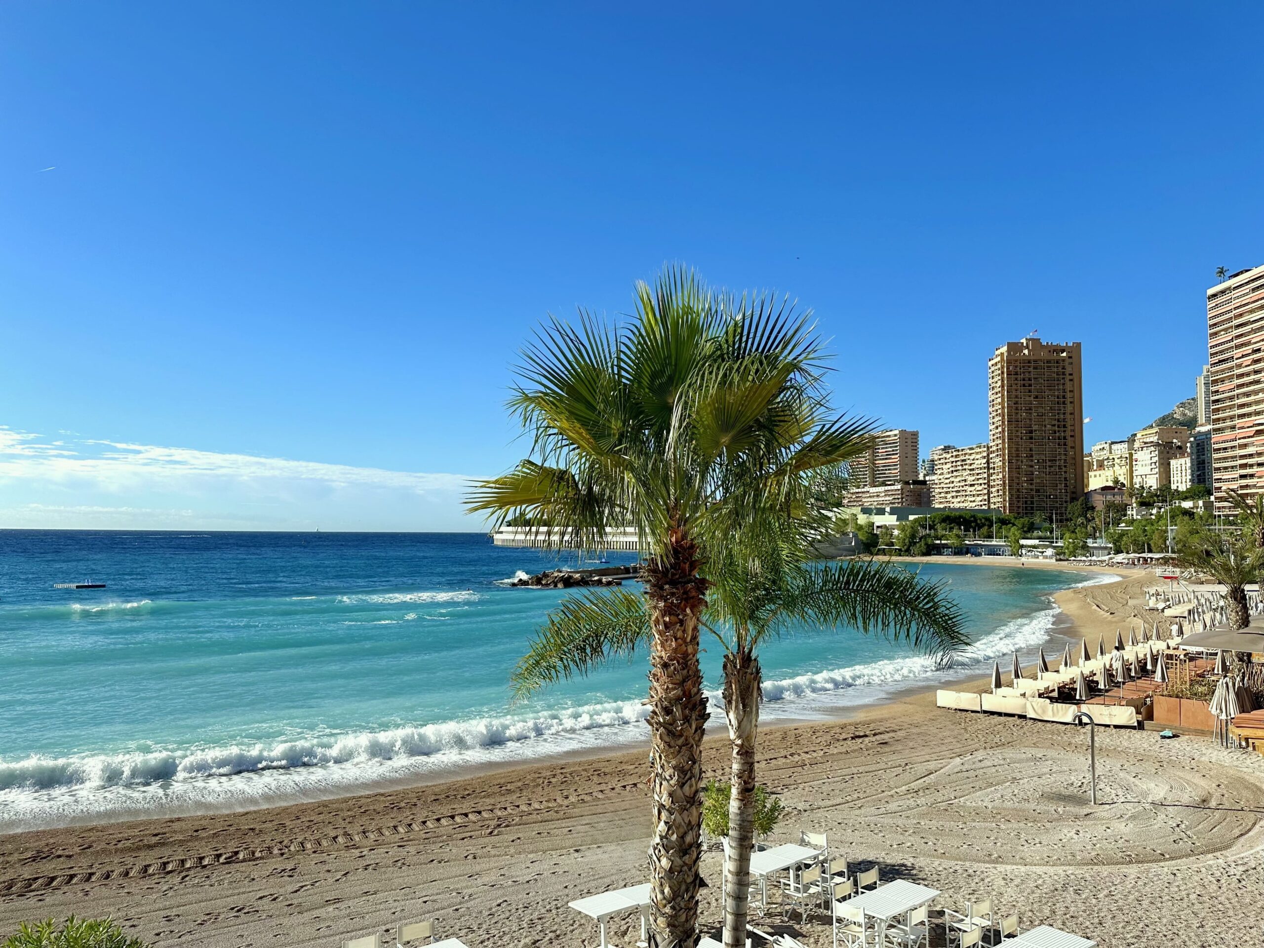 Beach in Larvotto - Monaco Real Estate