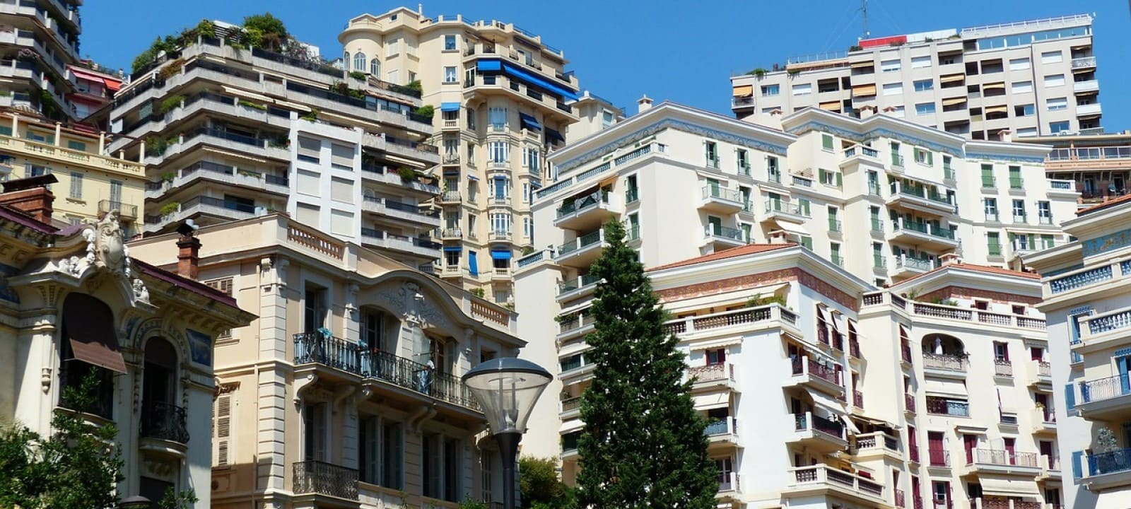 buildings in the Moneghetti neighbourhood in Monaco