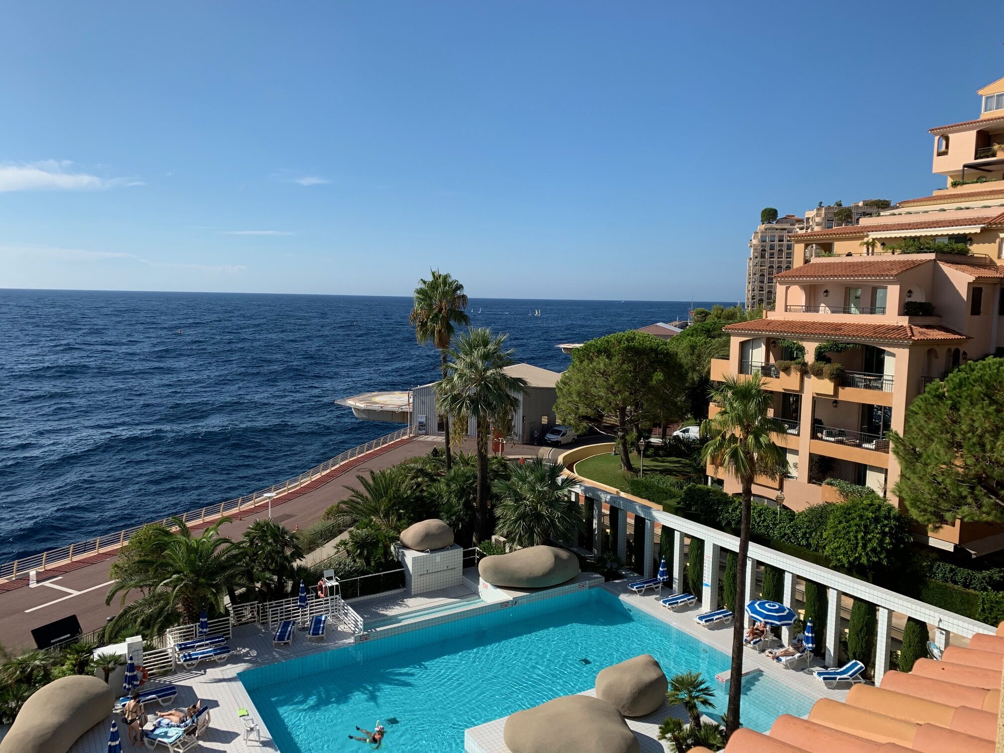 View from the Monte Marina over the Mediterranean sea