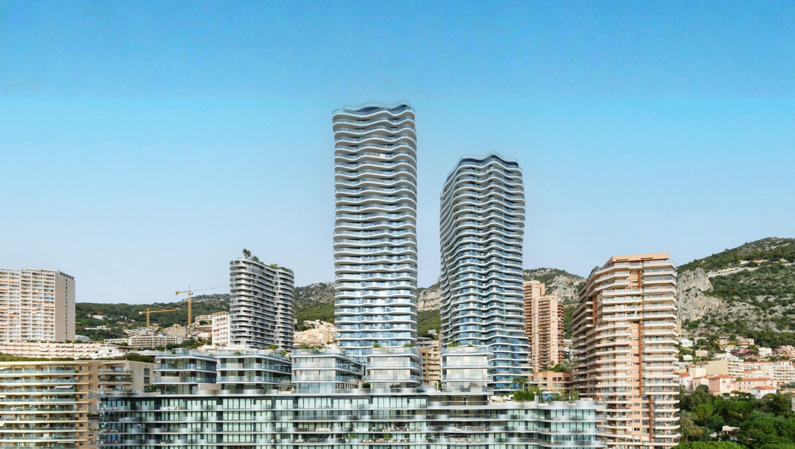 Bay House Monaco luxury residential towers in Larvotto district